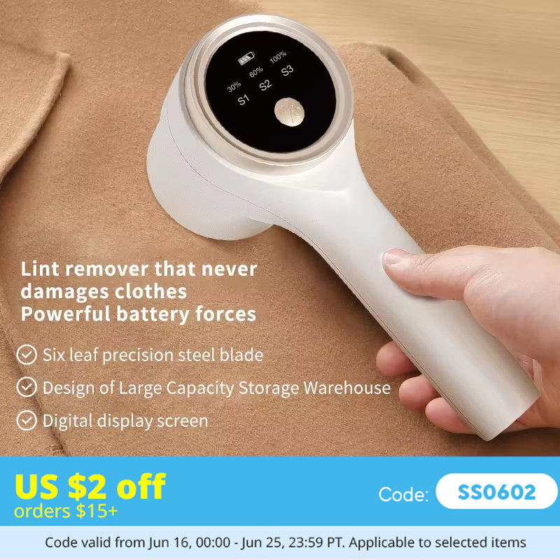 Lint Remover for Clothing Electric Pellet Fluff Remover