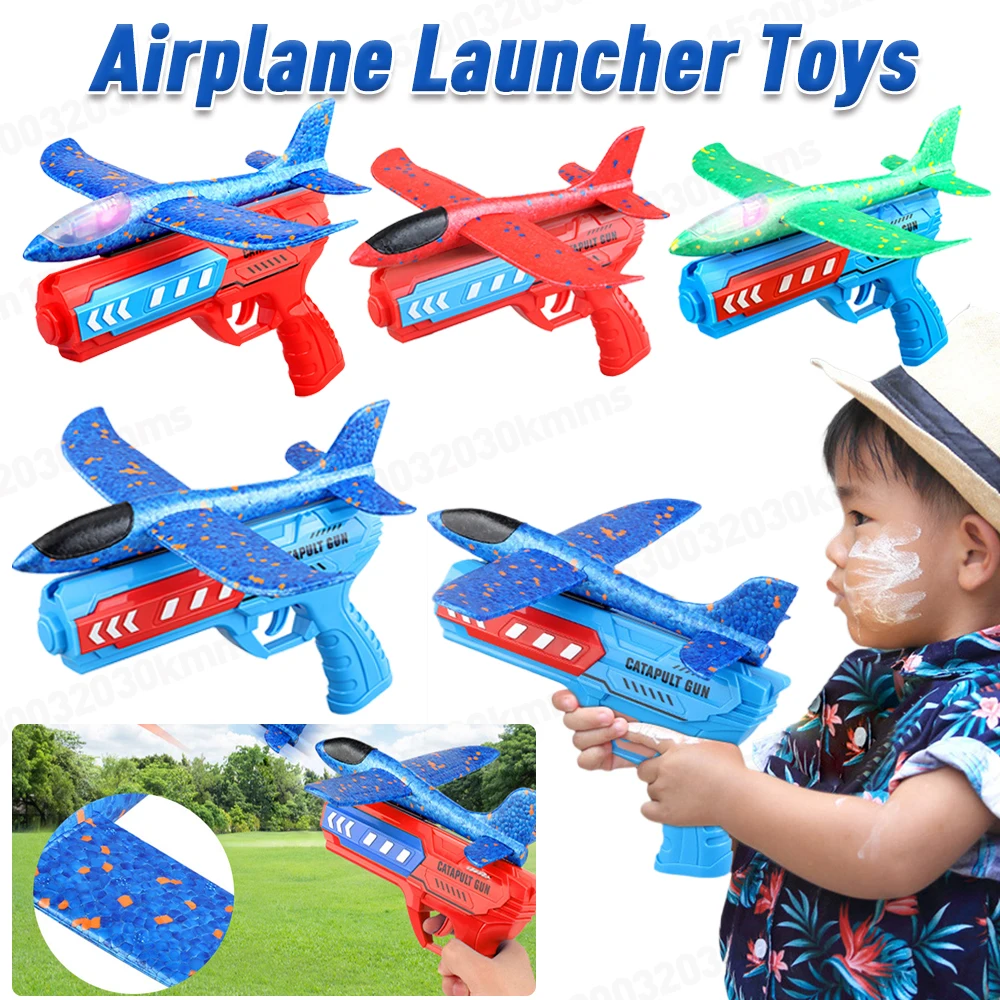 Airplane Launcher Toys Outdoor Plane Flying Toys