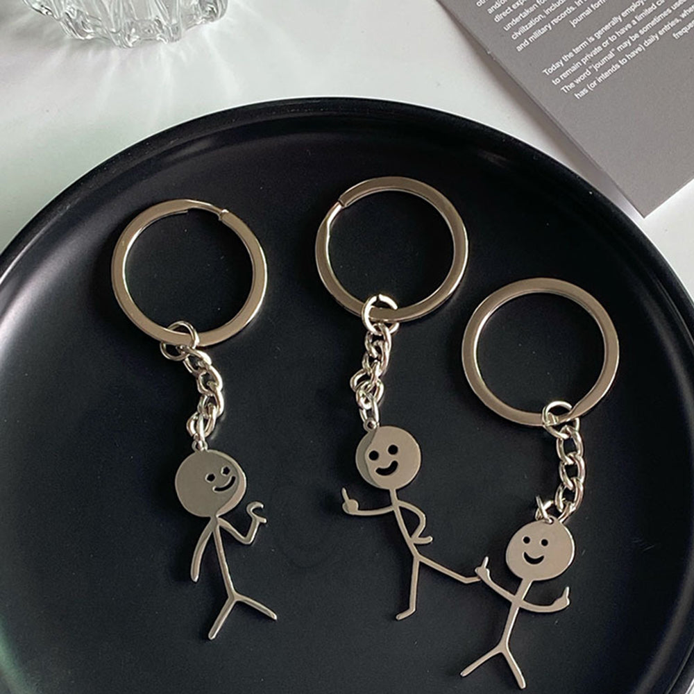 Funny Matchstick Men Keychain