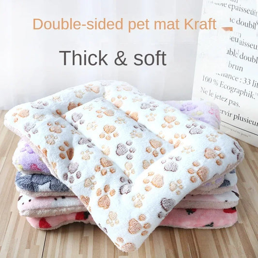 Double-sided Pet Mat Mats Short Plush Pet Sleeping Bed