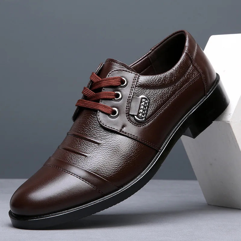 Men's Genuine Cow Leather Shoes Business Casual Shoes
