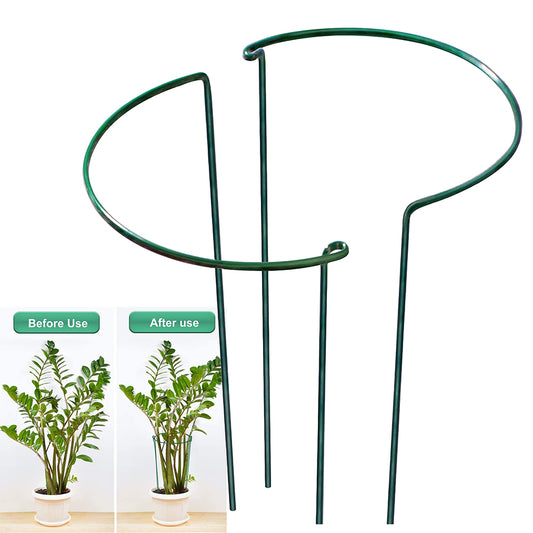 2pcs Sturdy Metal Plant Support Stakes