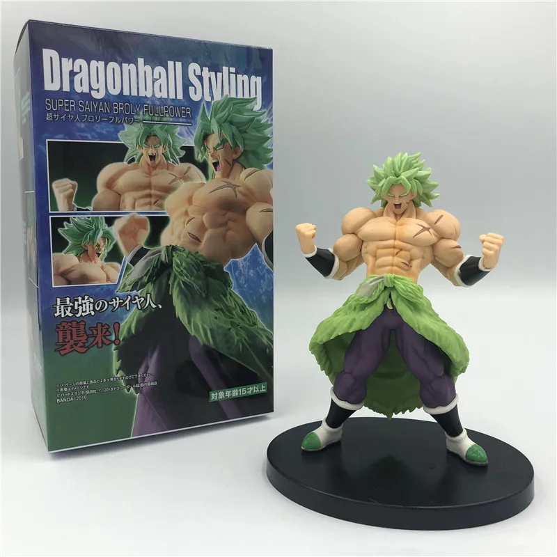 Anime Dragon Ball Z Broly Super Saiyan Figure Broli Green Hair