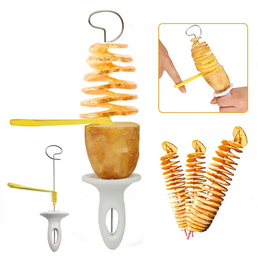 Whirlwind Potato Spiral Cutter Potato Tower Making Machine