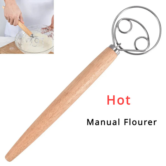 Cake Tools Danish Dough Whisk Stainless Steel
