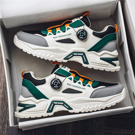 Men's Korean rotating buckle trendy casual sports shoes