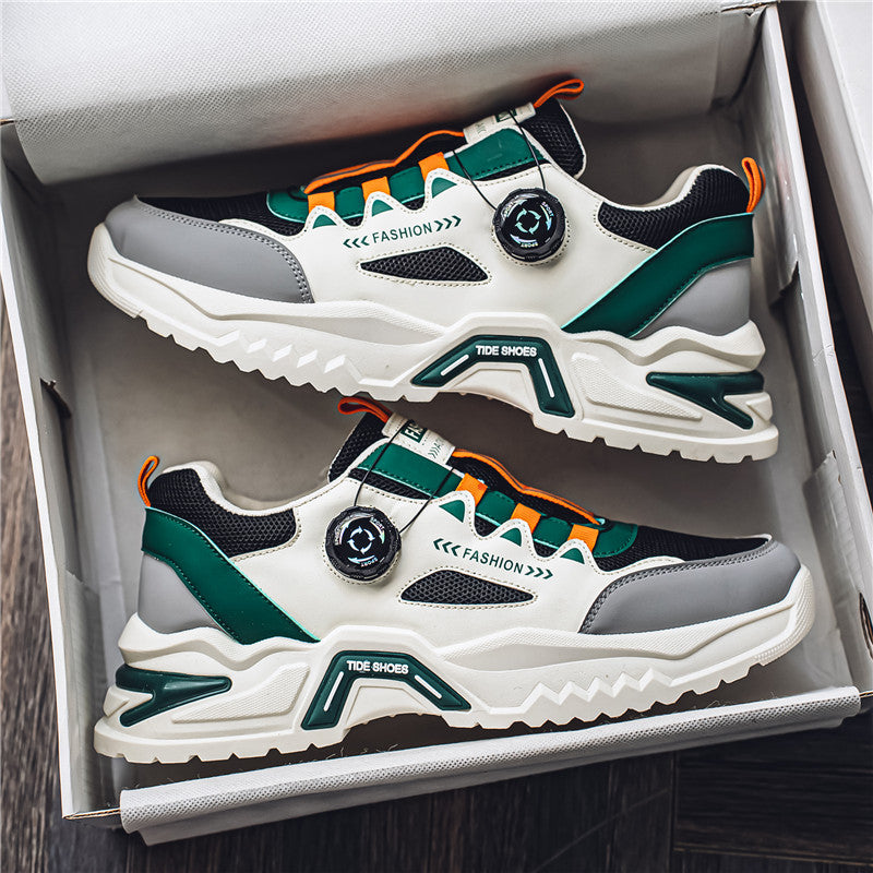 Men's Korean rotating buckle trendy casual sports shoes