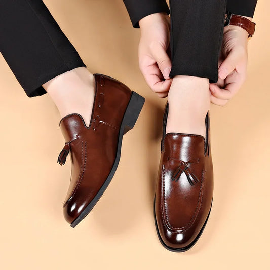 Summer Fashion Casual Leather Shoes Men Large Size Busines shoes