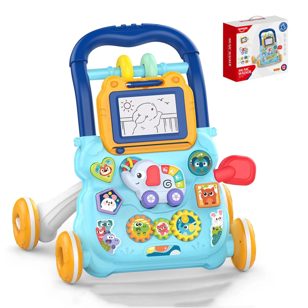 PANGDUBE Musical Baby Walker with Artboard Toy Baby