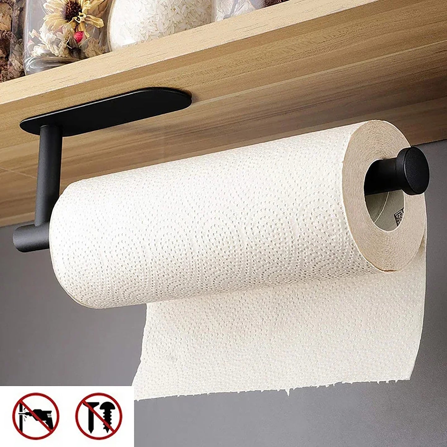 Kitchen Paper Towel Holder Adhesive Tissue Hanger