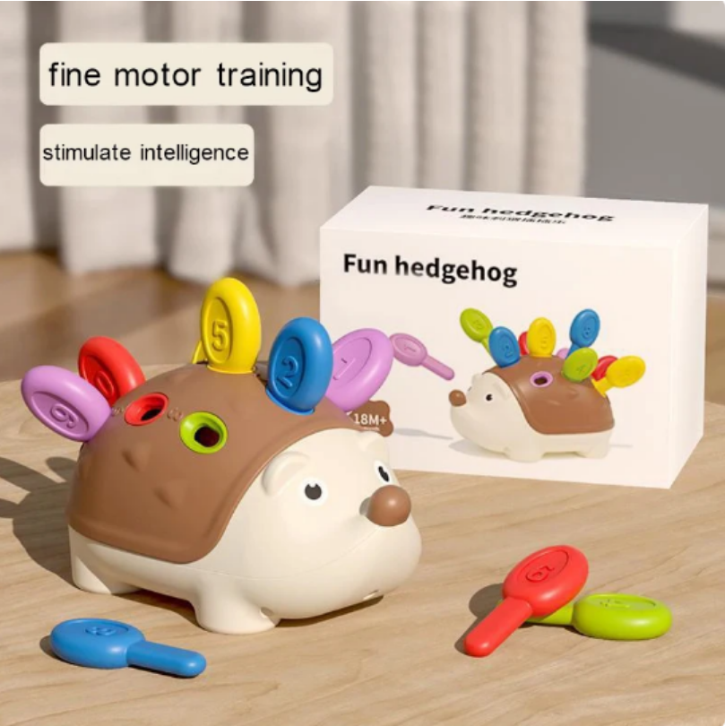 Hedgehog Montessori Baby Toys Hand-eye Coordination Fine Motor