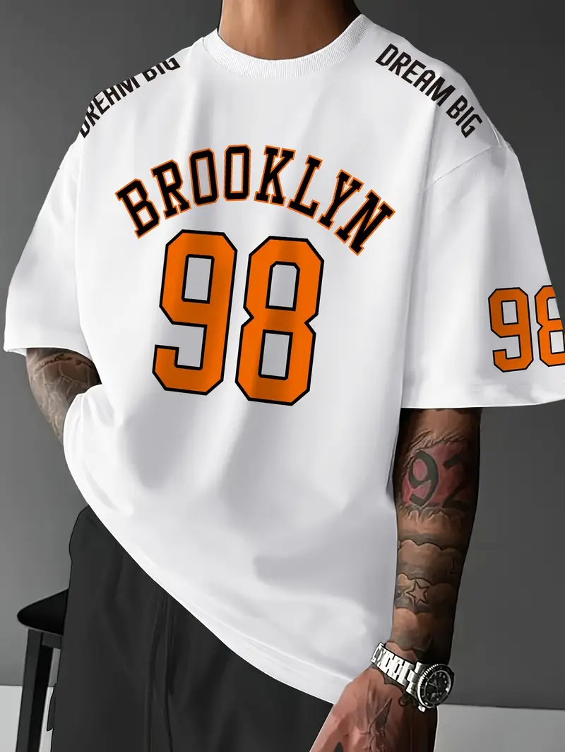 T-shirt Unisex Casual Daily Wear Summer Men's Racing T-shirt