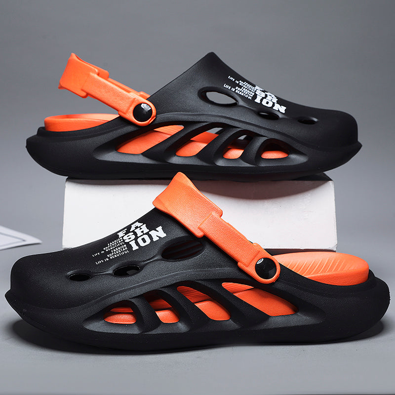 2024 New Men Outdoor Sandals Slippers Beach Comfortable Thick Soft Sole