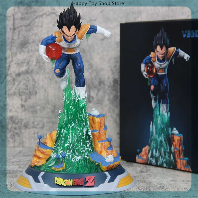 24cm Dragon Ball Vegeta Diving Battle Damage Anime Figure