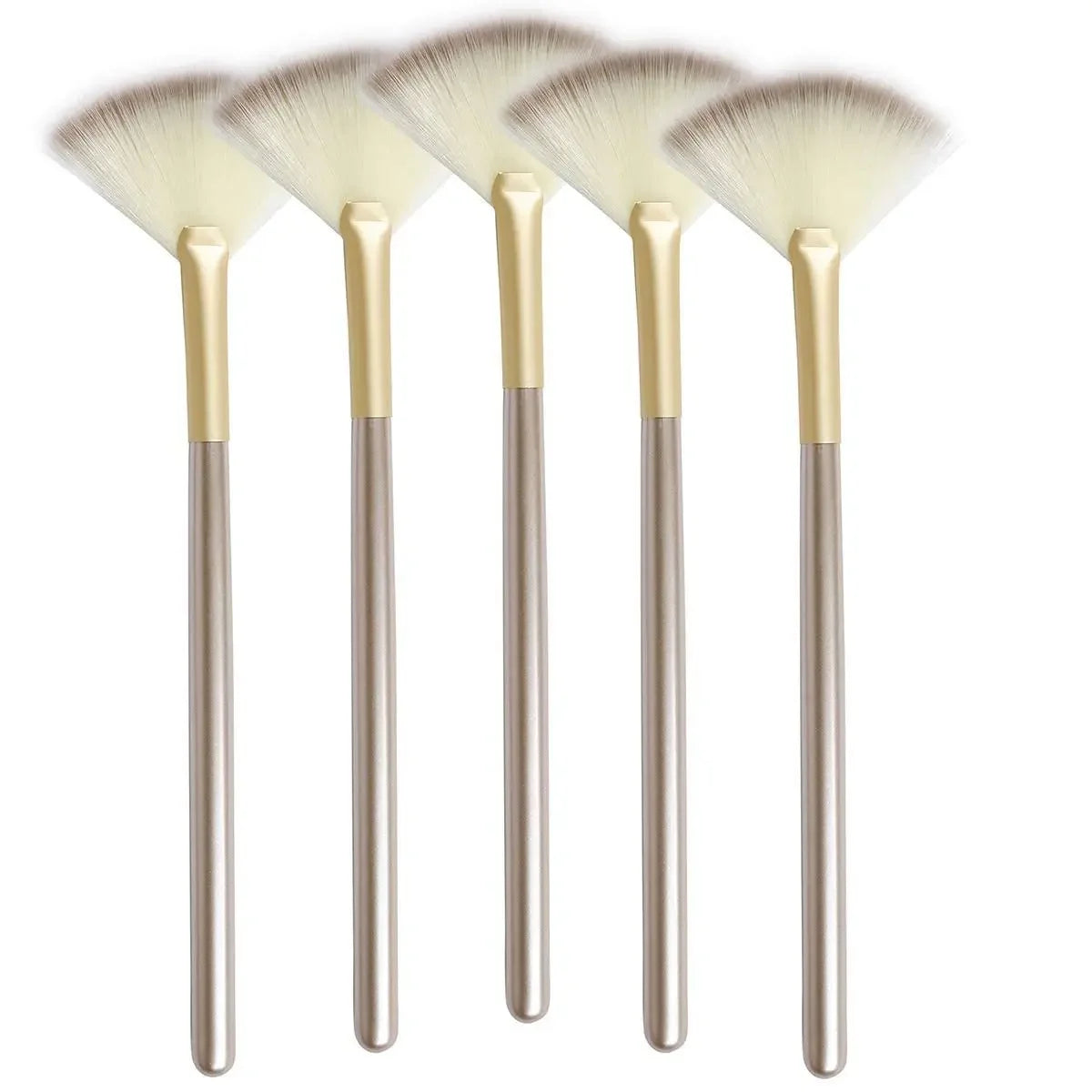 5pcs Fan Brushes Facial Brushes Soft Makeup Brush Cosmetic Applicator Tools