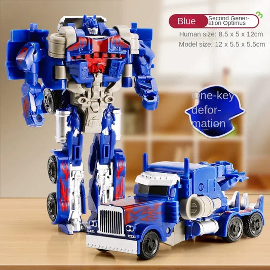 One Step Deformation Robot Transformation Car Toy Action Figure