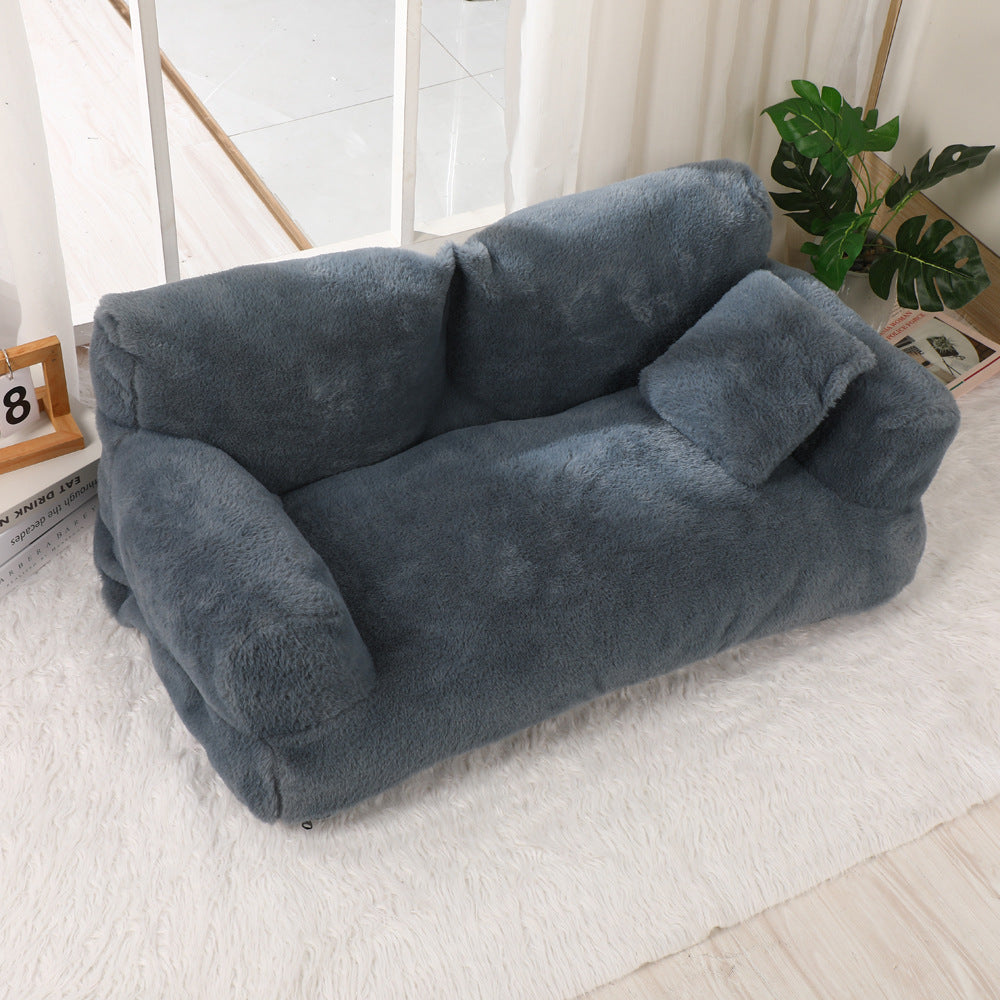 Cat Bed Sofa Winter Warm Plush Pet Bed