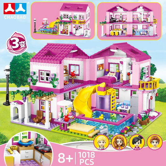 Friends City Street View House Summer Holiday Villa Castle