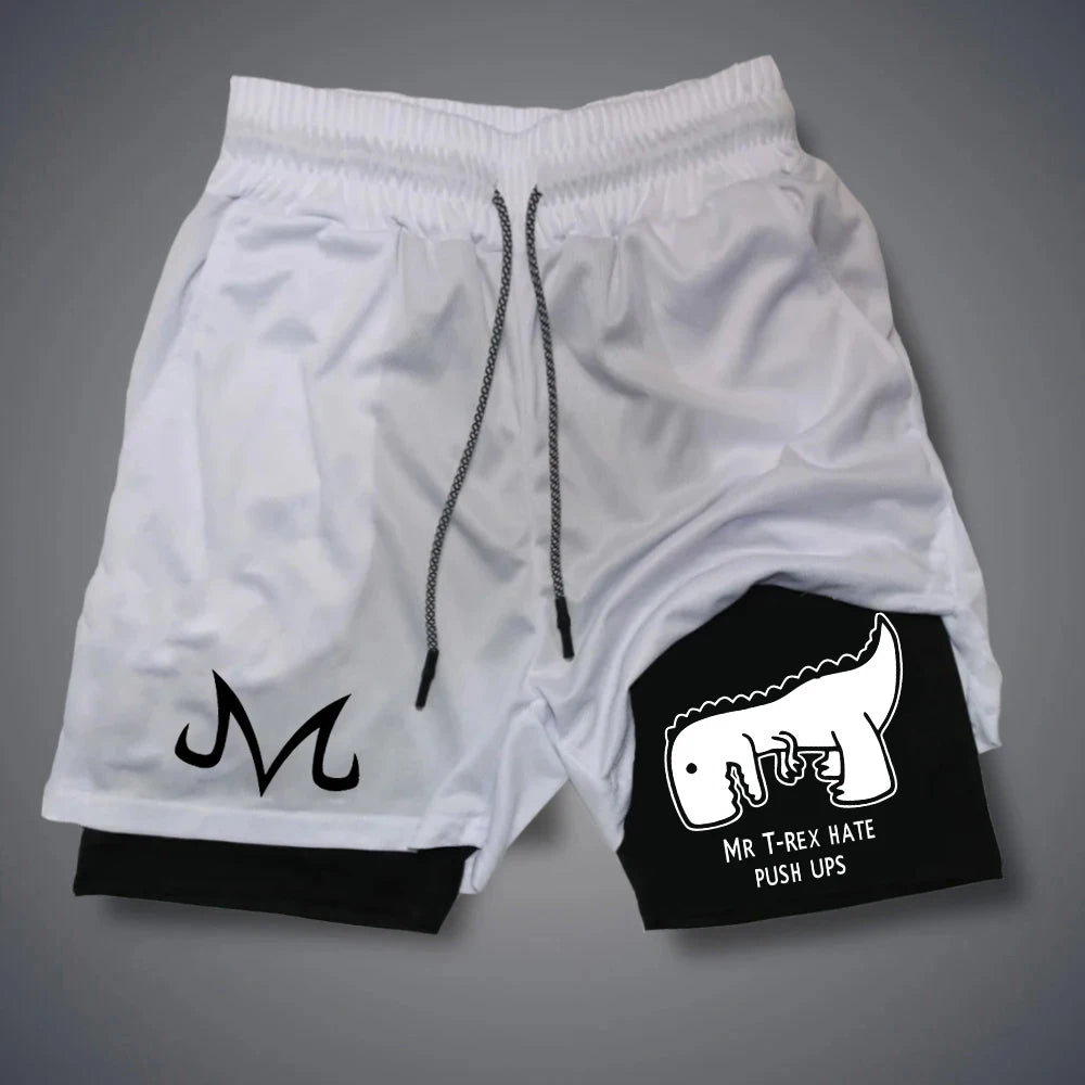 Men's Shorts Summer Quick Drying Fitness Shorts Double Layer 2 In 1 Streetwear