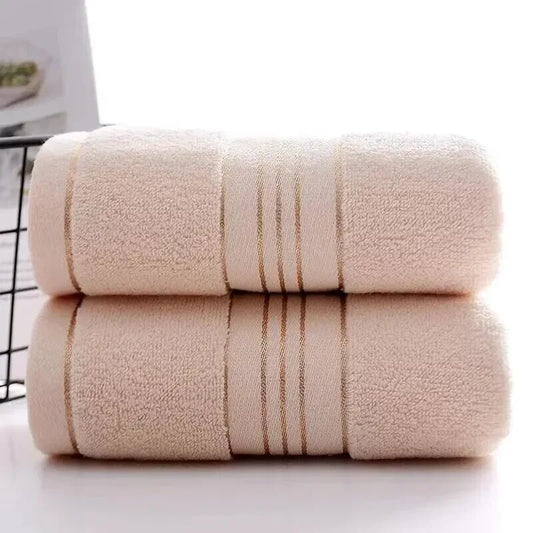 2 Towels Thickened Absorbent Towel Pure Cotton