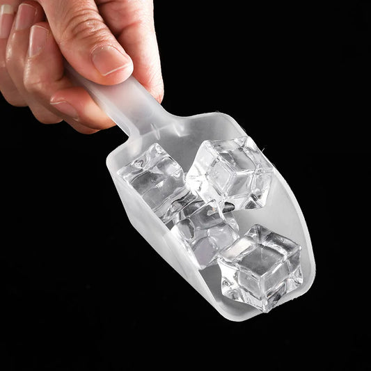 5Pcs Plastic Ice Scoops Mini Transparent Ice Shovel