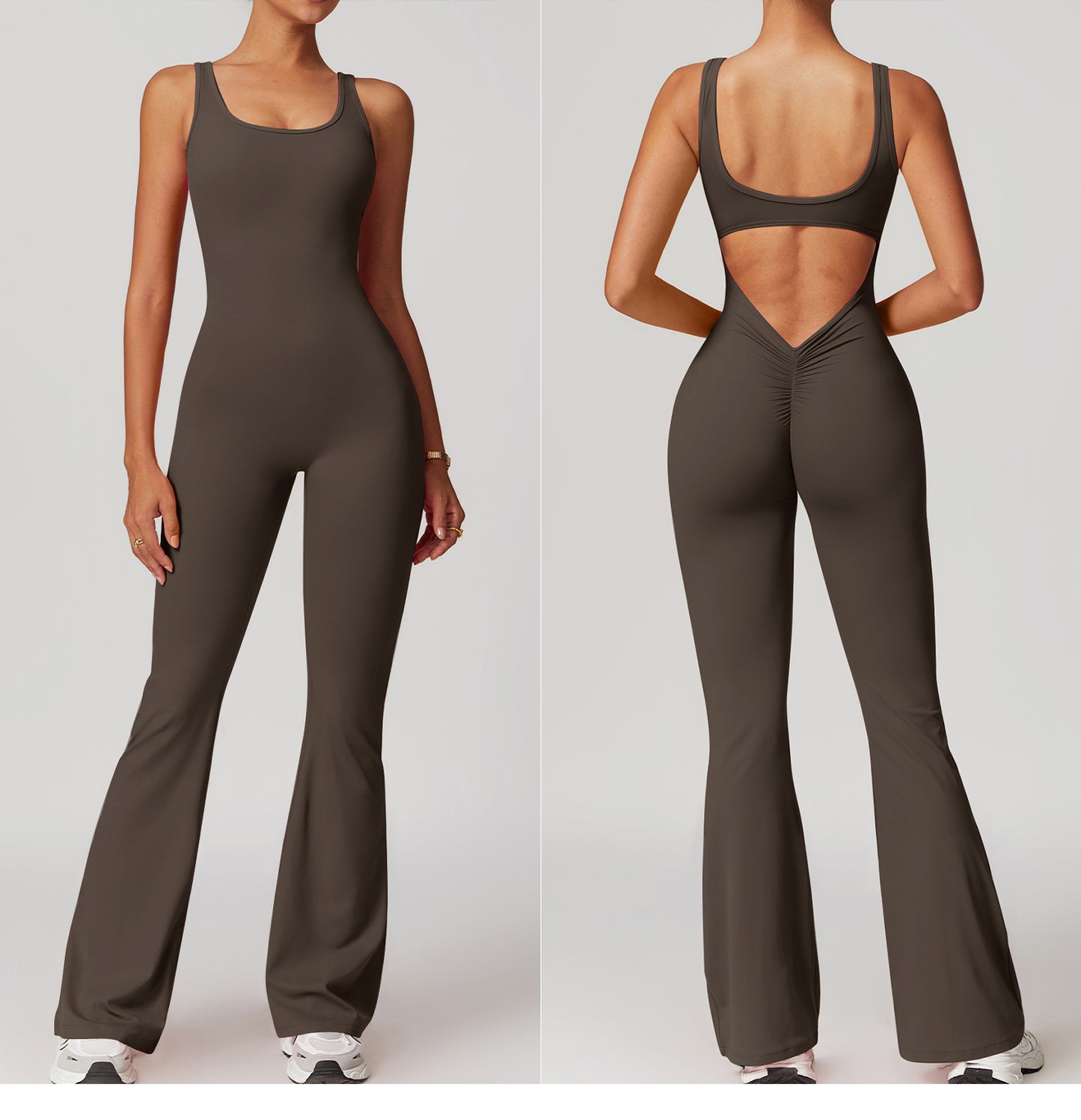 Women Bodysuits Fitness Sports Solid color high-intensity tight