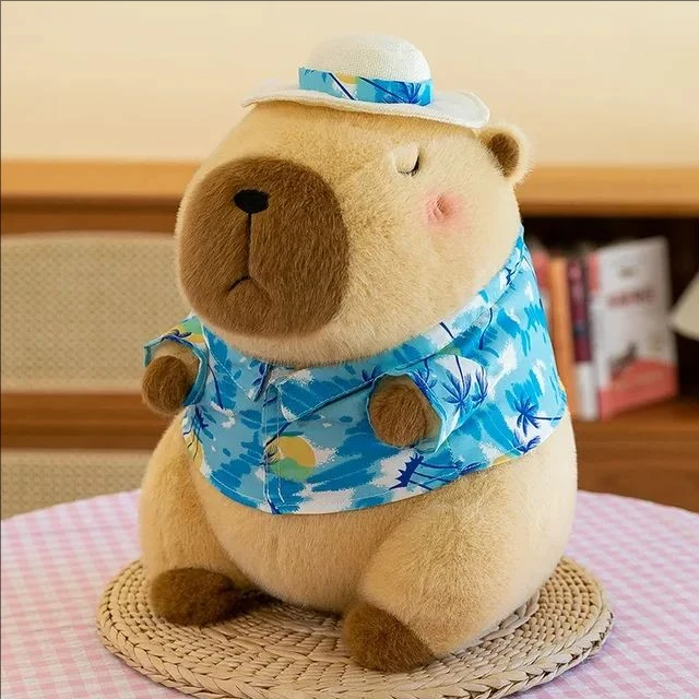 Cute Capybara Plush Toy with Stretchable Snot K Simulation Animal Plush