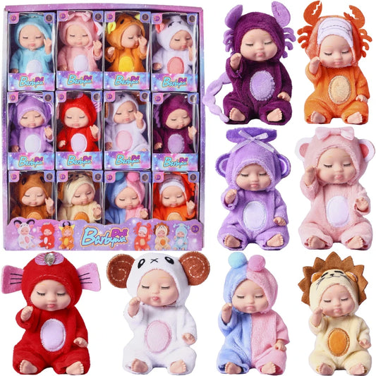 12Pcs/Set Sleeping Reborn Baby Doll Kit Toys