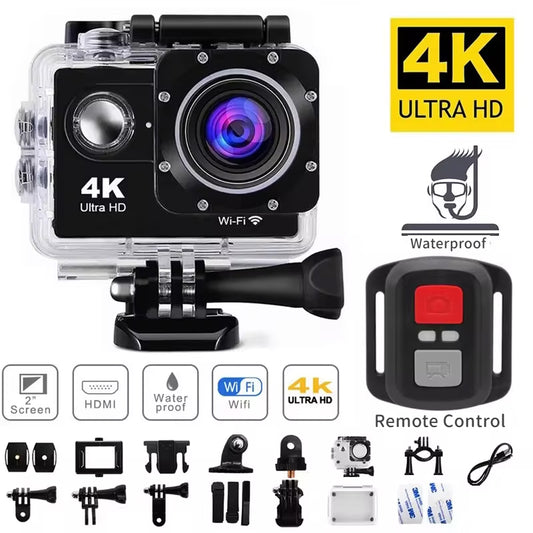 2.0" Action Camera Ultra HD 4K 30FPS WiFi Underwater Cameras