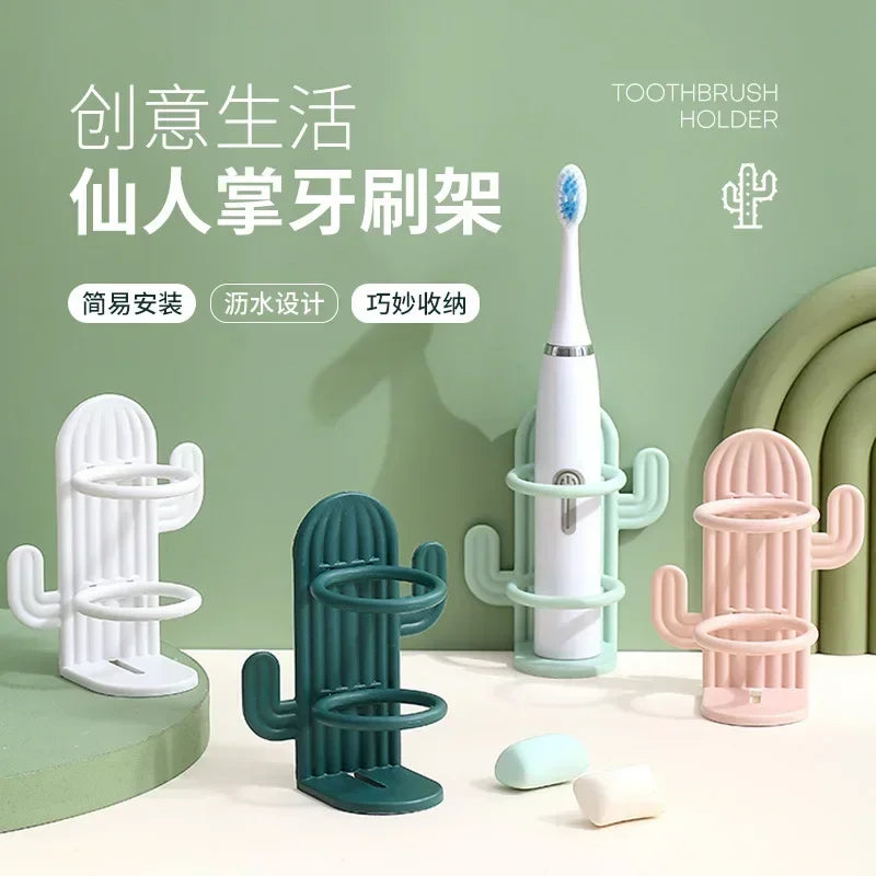 Punch-free Toothbrush Holder Cactus Electric