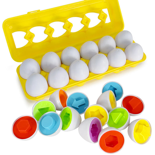 Matching Eggs Toys for Toddlers 1 2 3Y Montessori Toys