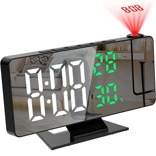 LED Digital Alarm Clock Projection Clock Projector