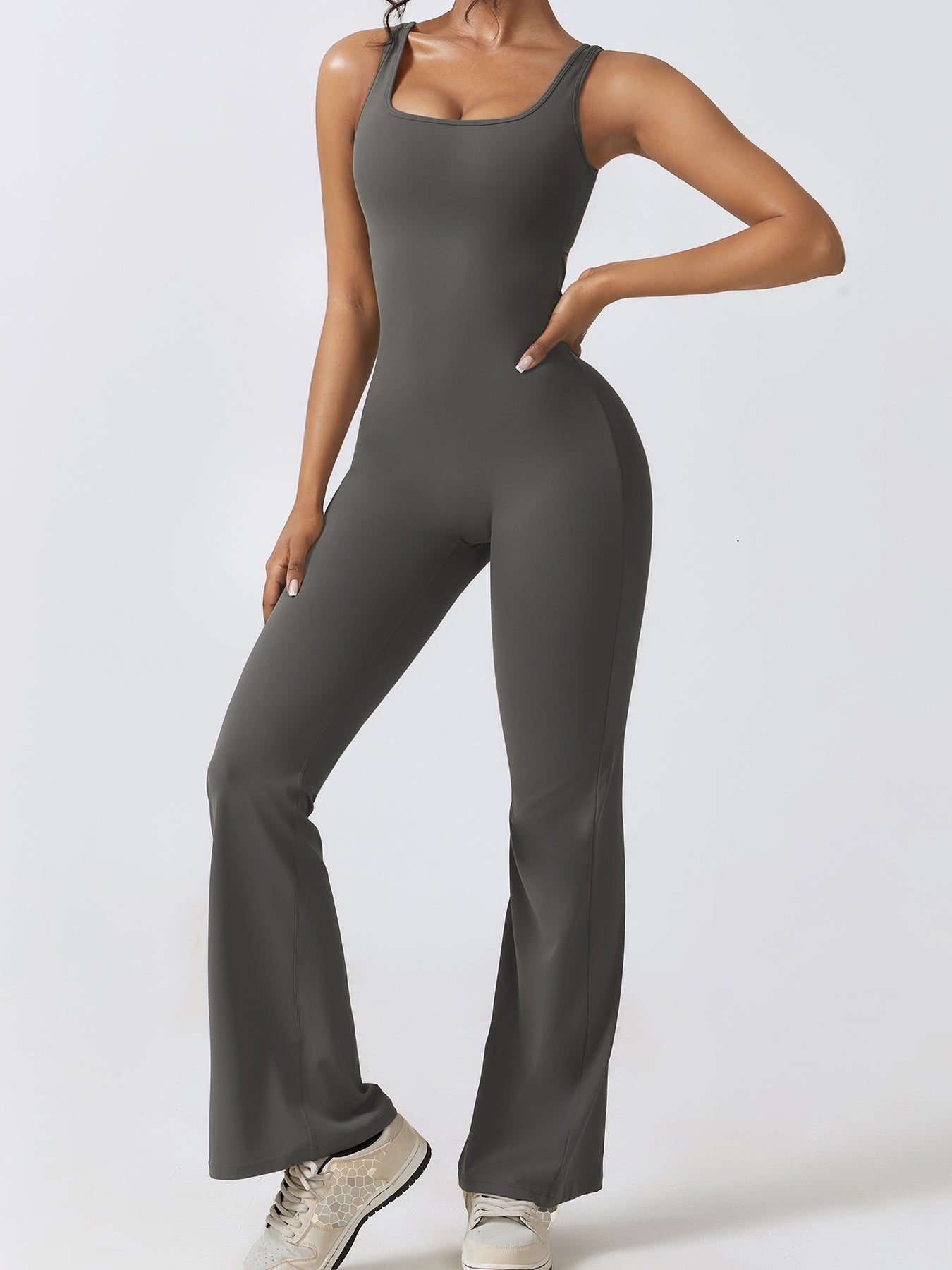 Women Bodysuits Fitness Sports Solid color high-intensity tight