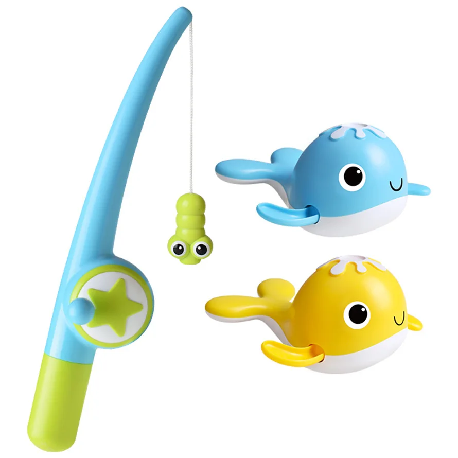 Magnet Baby Bath Fishing Toys Wind-up Swimming