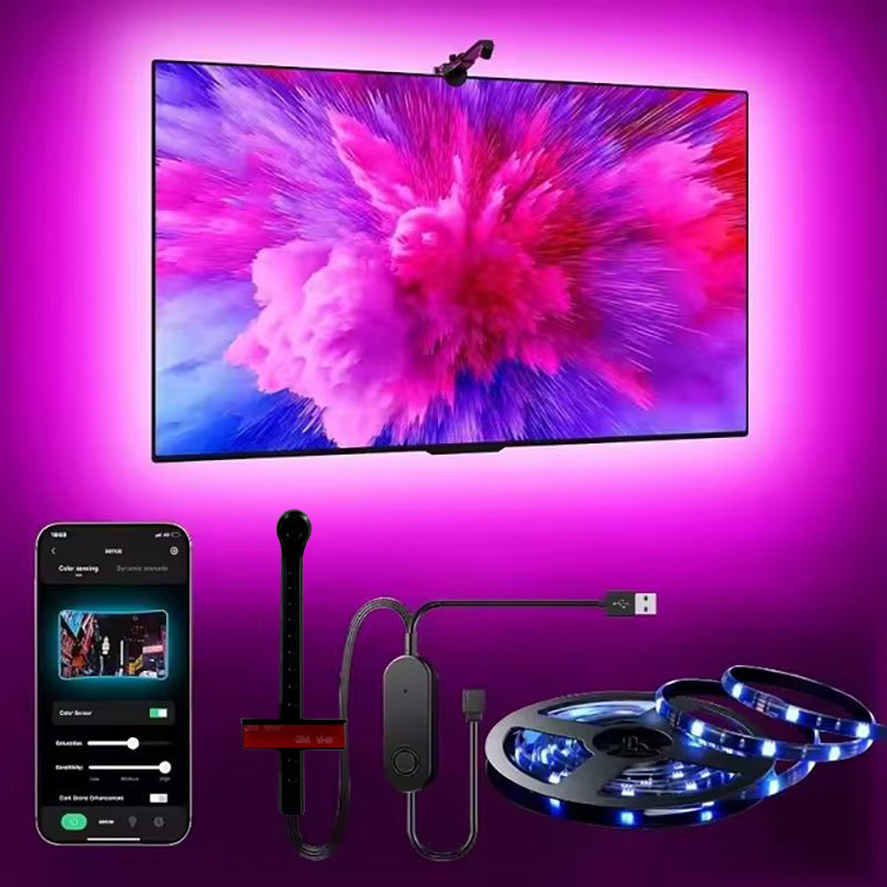 TV Ambient Backlight with AR Color Gamut Sensor App Control Music