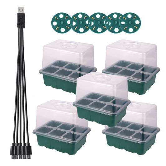 LED Grow Light Seed Starter Plant Grow Box Seedling Tray