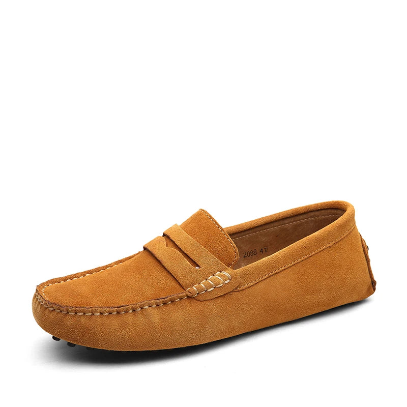 Men High Quality Leather Loafers Men Casual Shoes Moccasins Slip