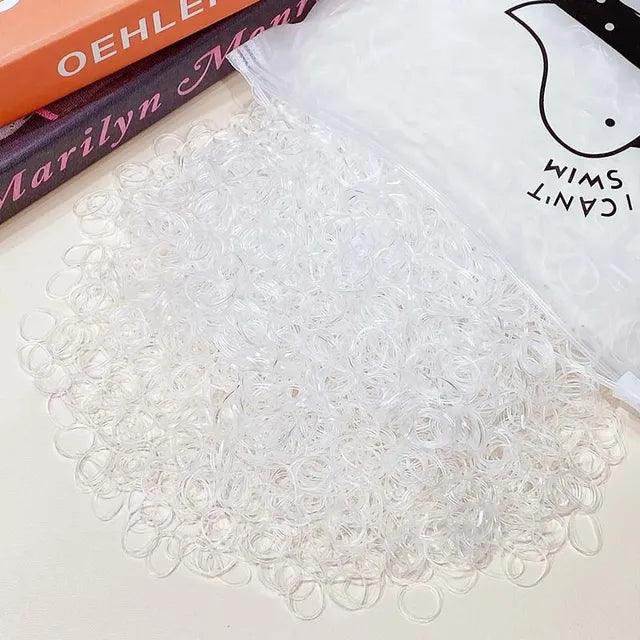 Pack Girls Colorful Small Disposable Rubber Bands