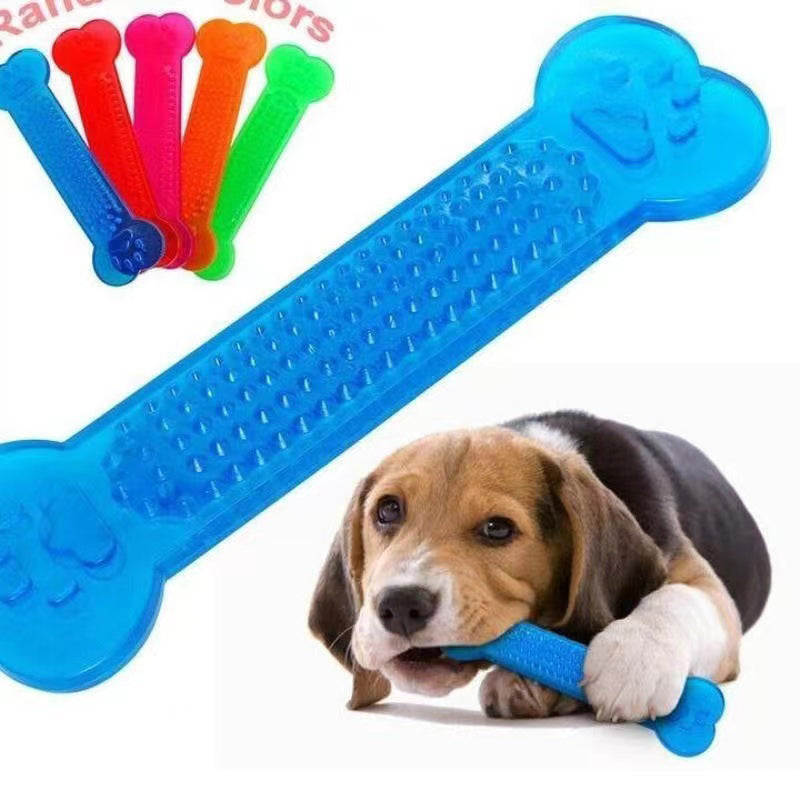 Pet Dog Chew Toys Rubber Bone Toy Aggressive Chewers Dog