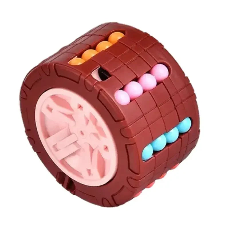 3D Cylinder Cube Toy Magical Bean Gyro Rotate Slide Puzzle