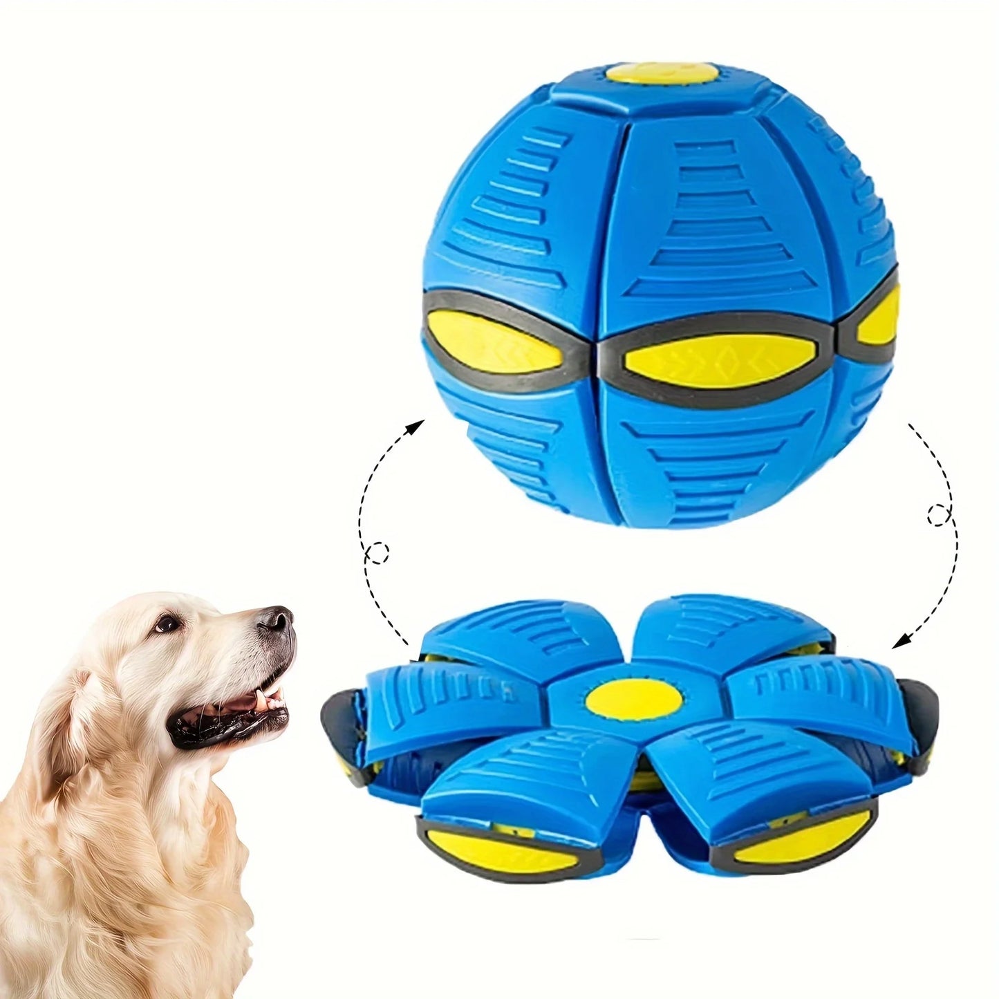 Flying Saucer Bouncing Ball Is A Durable, Elastic and Fun Dog Pet Toy