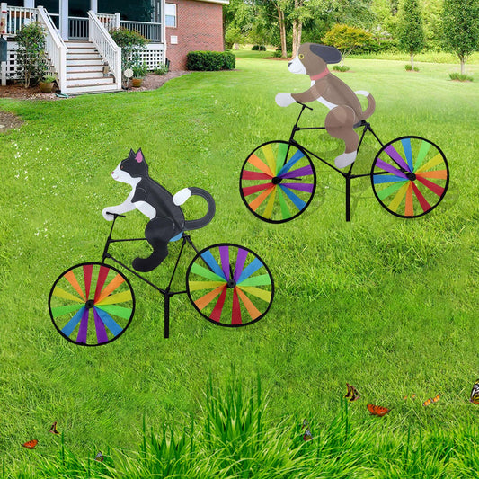 Animal Riding Three-dimensional Cartoon Modelling Windmill Creative Bicycle Wind