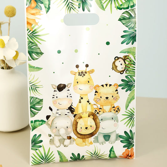 10pcs Jungle Animal Pattern Gift Bag