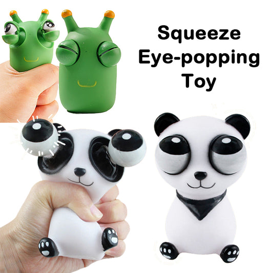Funny Squeezing Panda Doll Eyeball Bursting Toy