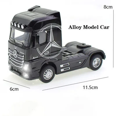 1:50 Diecast Alloy Truck Head Model Toy Container
