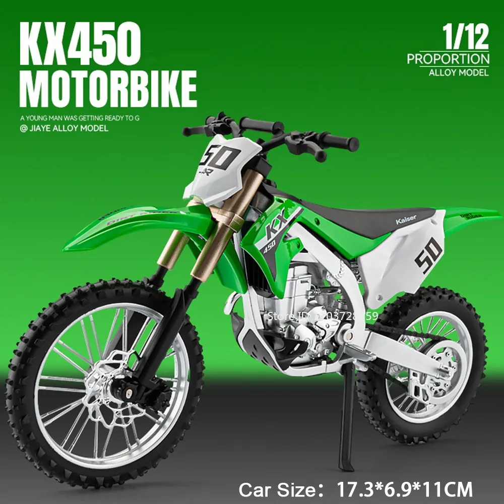 1:12 Kawasaki Z1000 KX450 Model Motorcycle Toys