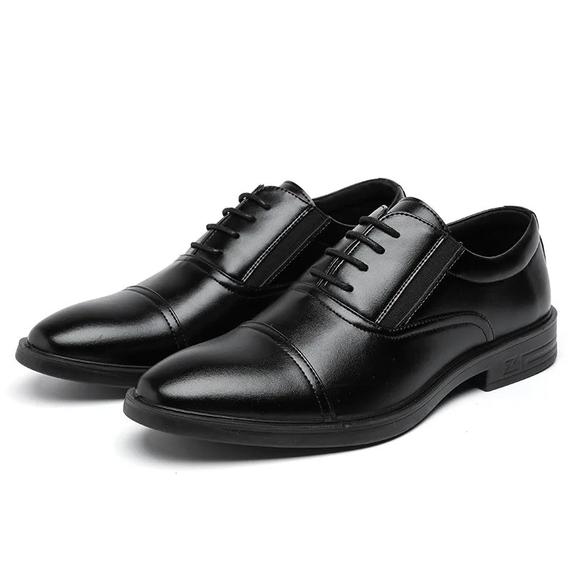 Men's Autumn New Trendy British Style Formal Shoes Three-Link Anti-Slip