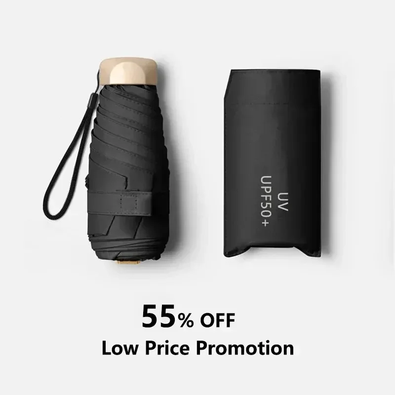1Pc 55% Off Mini Sun Umbrella Pocket