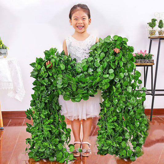 6pcs Artificial Ivy Leaves Plants Garland Plant