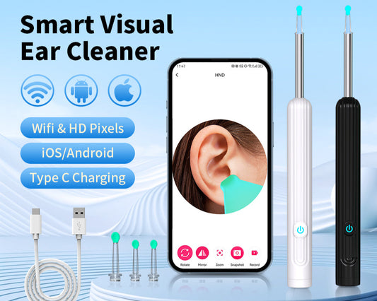Smart Visual Ear Cleaner with Camera 1296P Ear Sticks